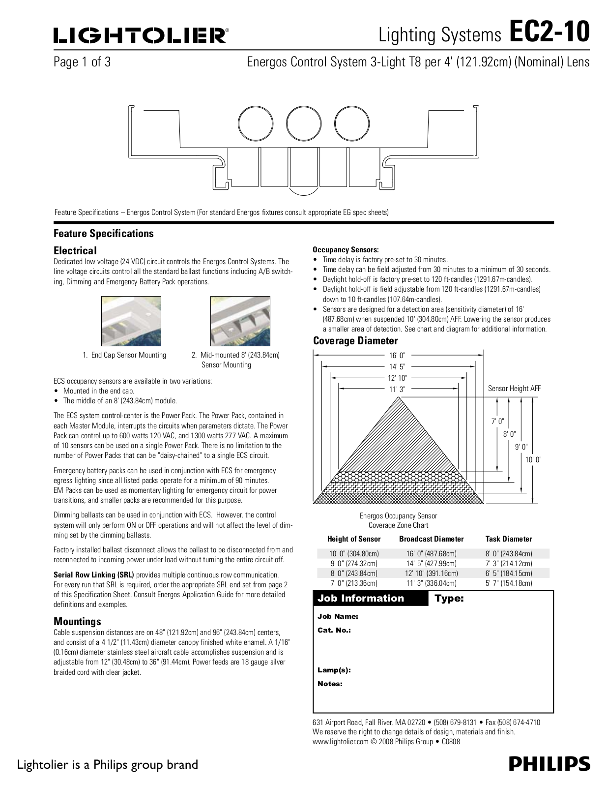 Lightolier EC2-10 User Manual