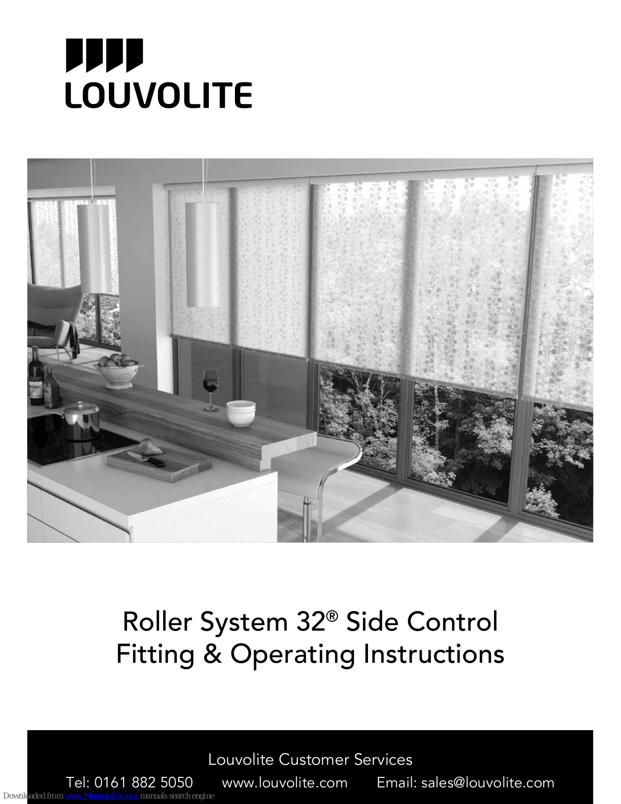 Louvolite Roller System 32 Operating Instructions Manual - ManualMachine.com