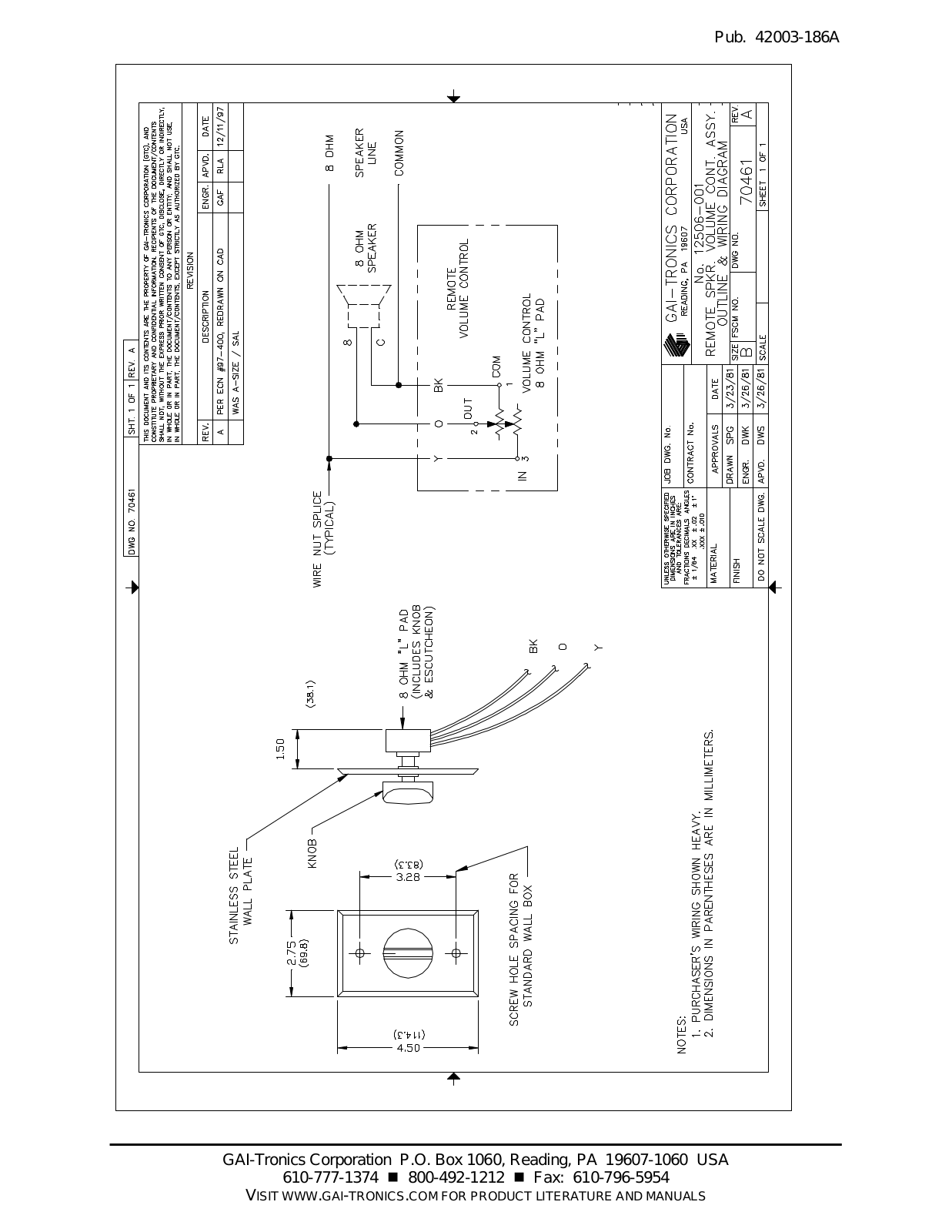 GAI-Tronics 12506-001 User Manual