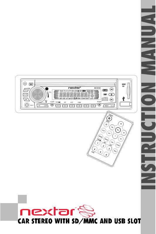 Nextar NCU103 User Manual
