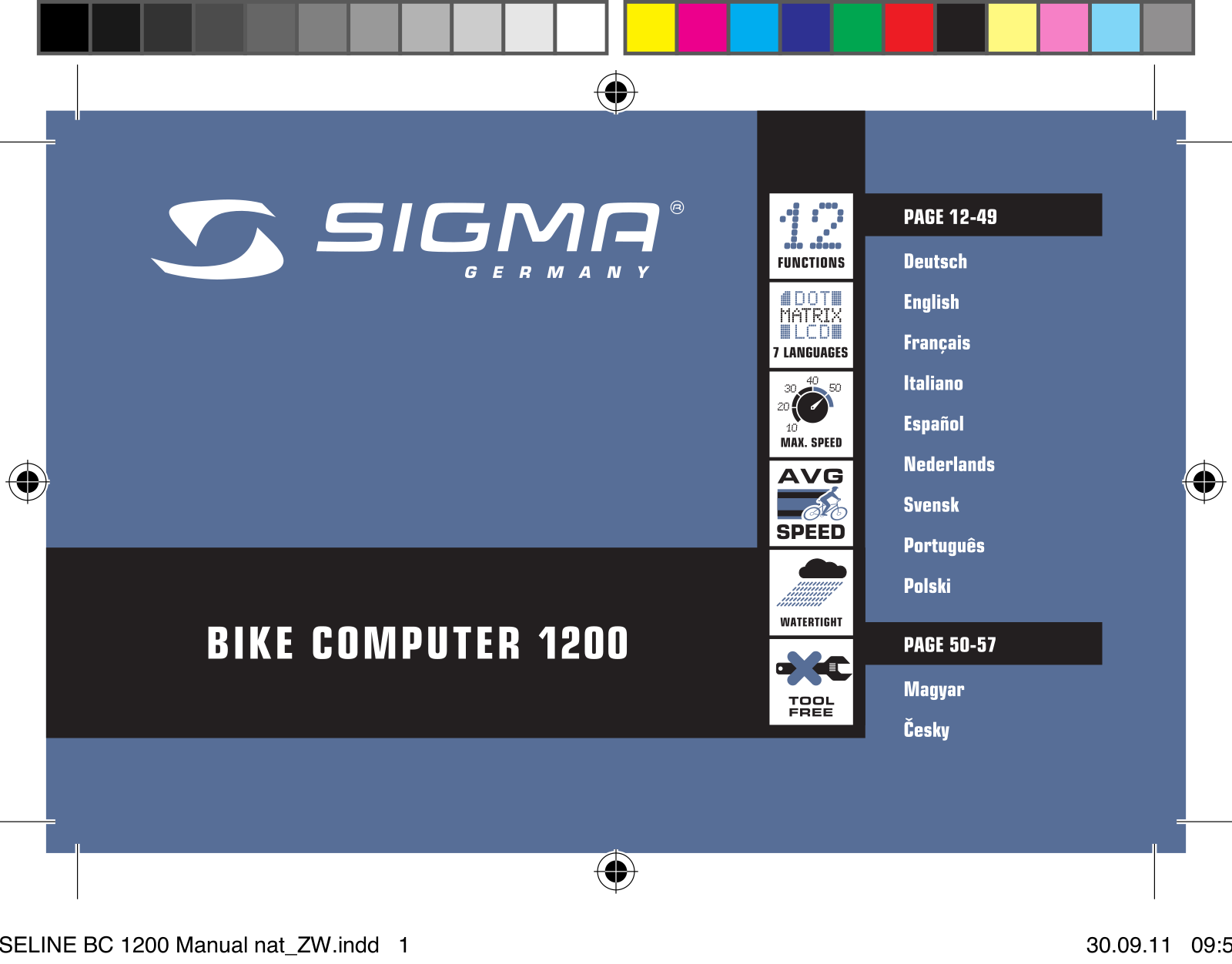 Sigma BC1200 User guide