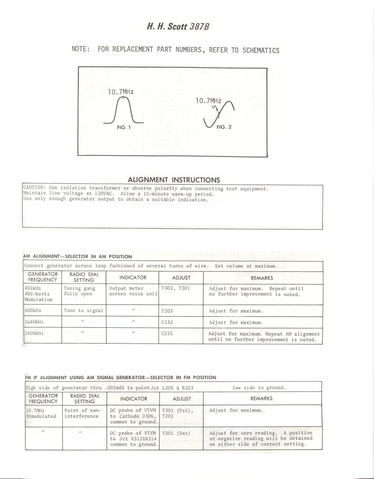 Scott 387B Service Manual