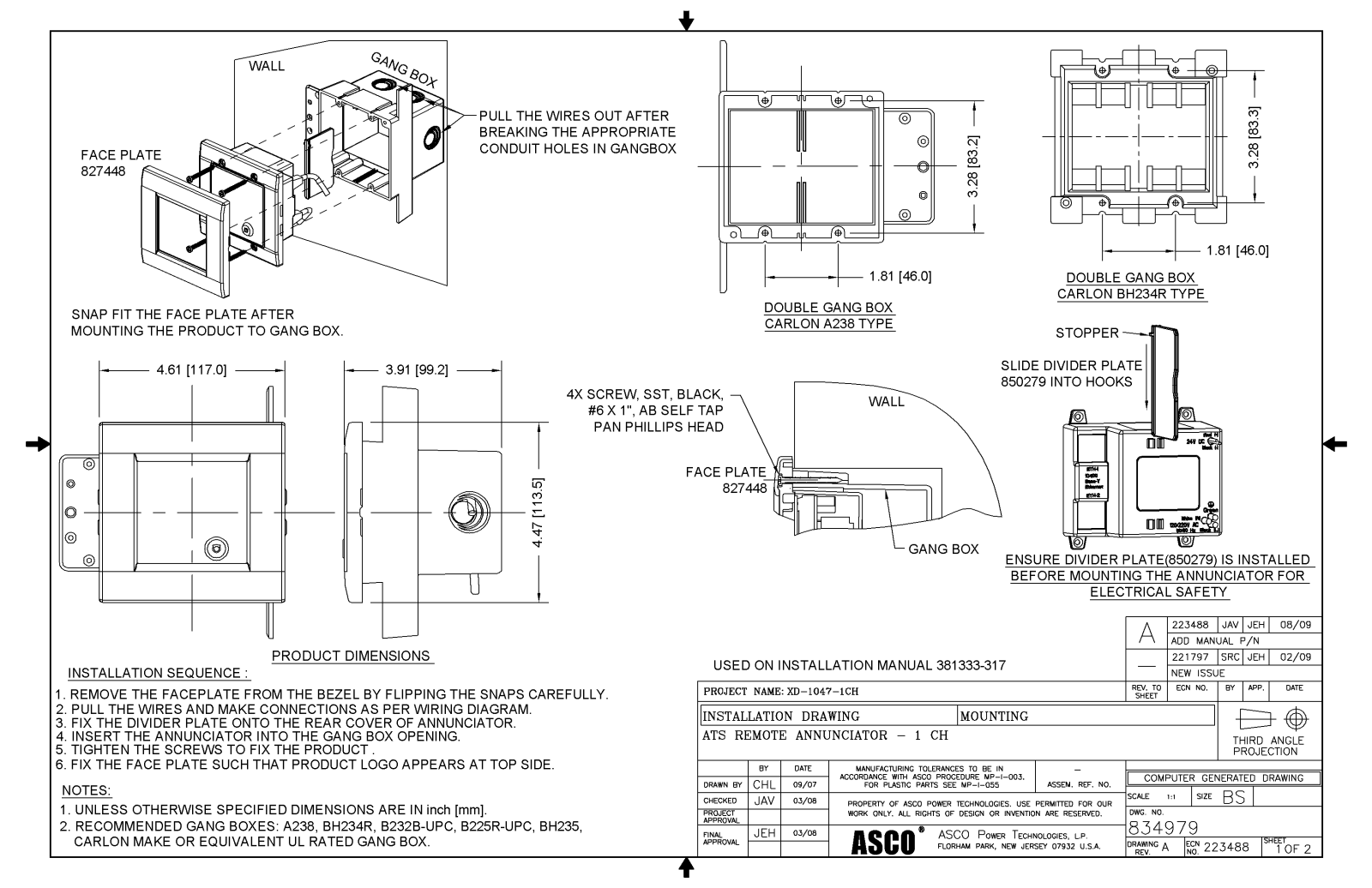 Emerson ASCO 5310 Diagrams and Drawings