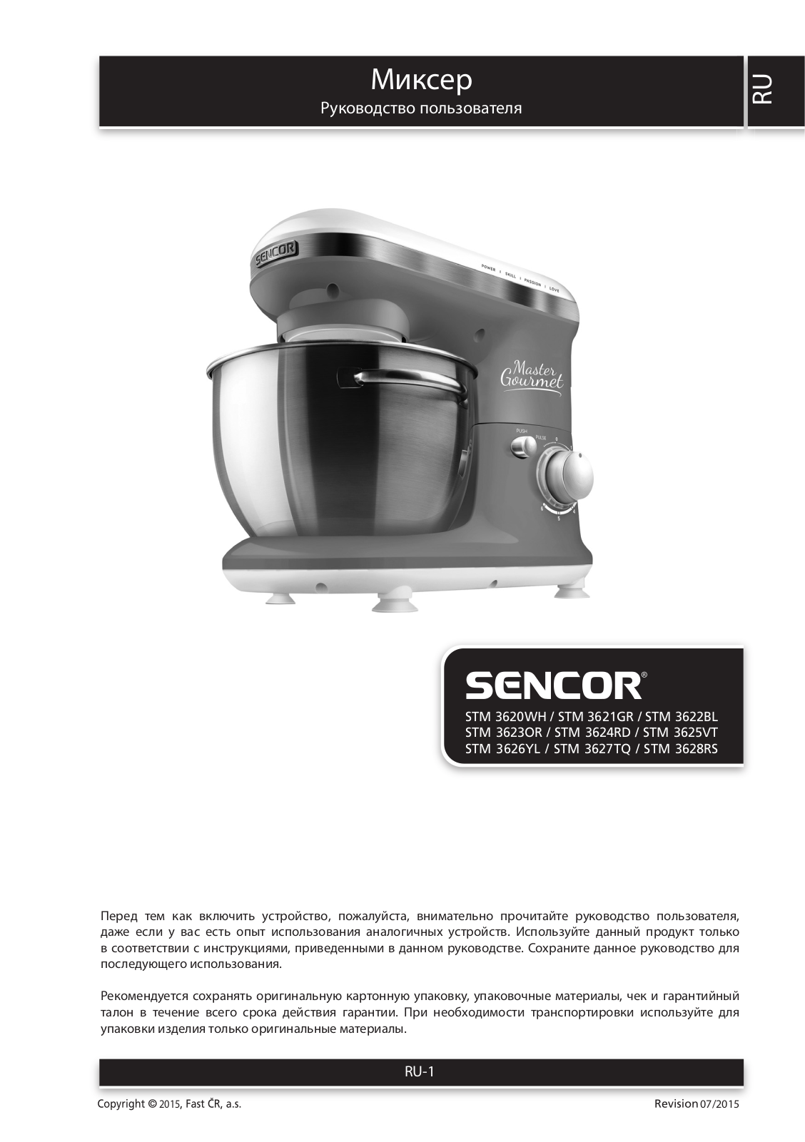 Sencor STM 3620WH User Manual