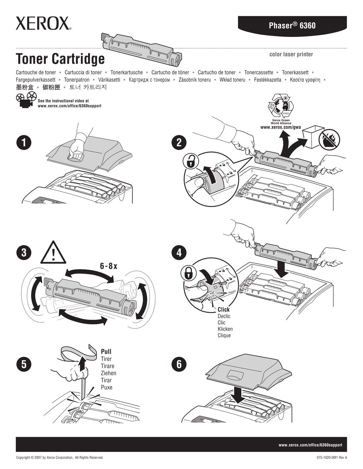 Xerox PHASER 6360, PHASER 6350, PHASER 6300 User Manual