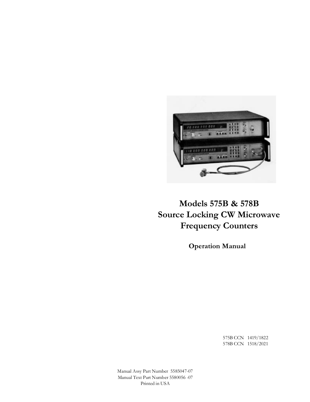 EIP Phasematrix 575, 575b, 578b schematic