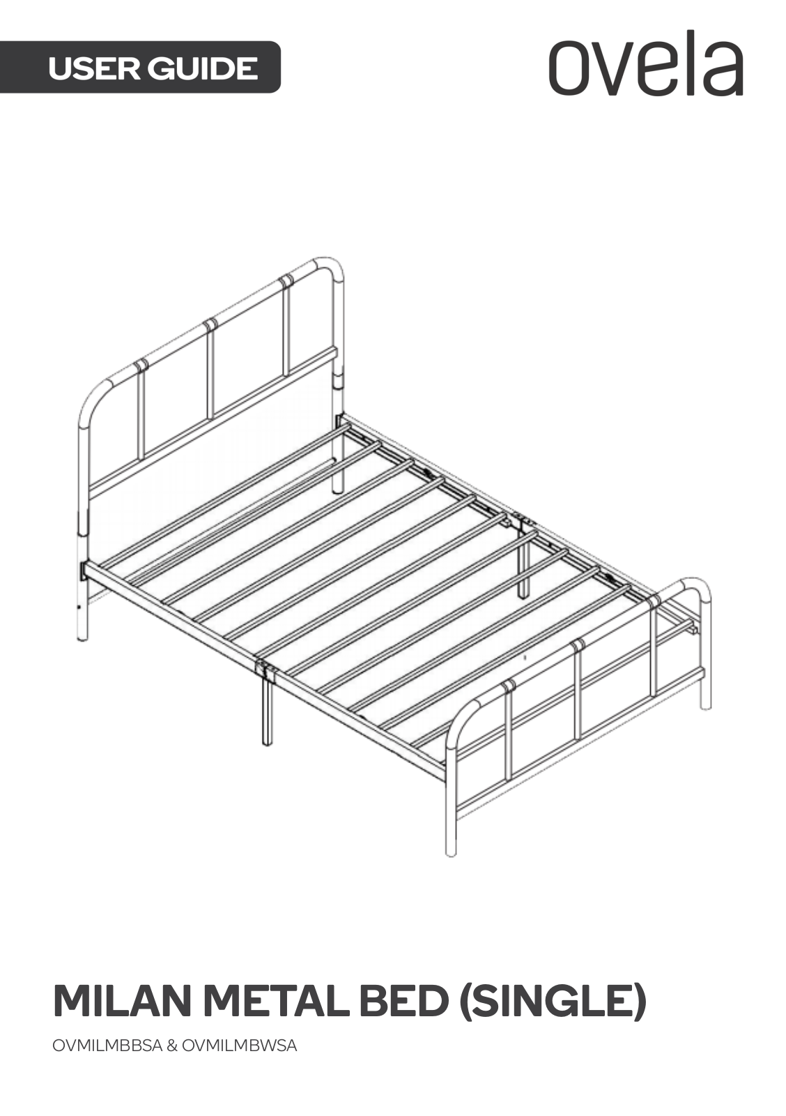 Ovela OVMILMBBSA, OVMILMBWSA User guide - ManualMachine.com