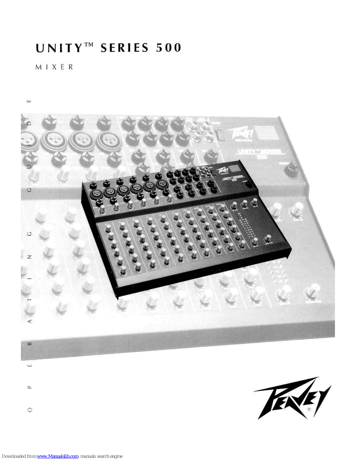 Peavey Unity Series 500 Operating Manual