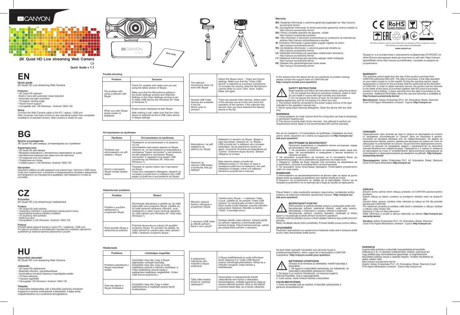 Canyon CNS-CWC6N User Manual