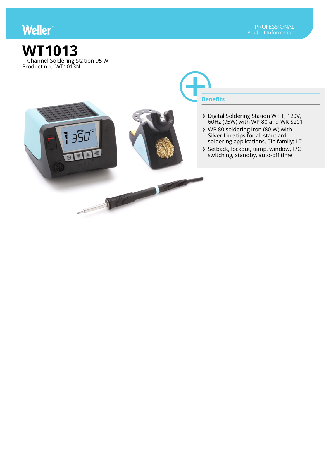 Weller - Apex Tool Group WT1013N Data Sheet