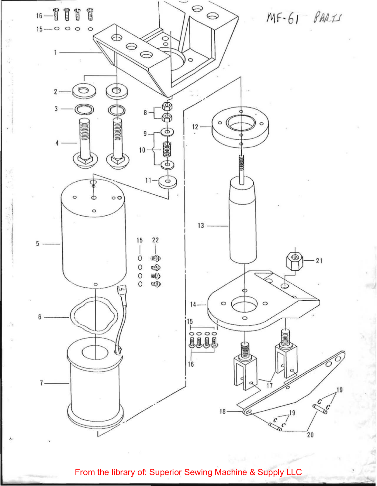 Juki MF-61 User Manual