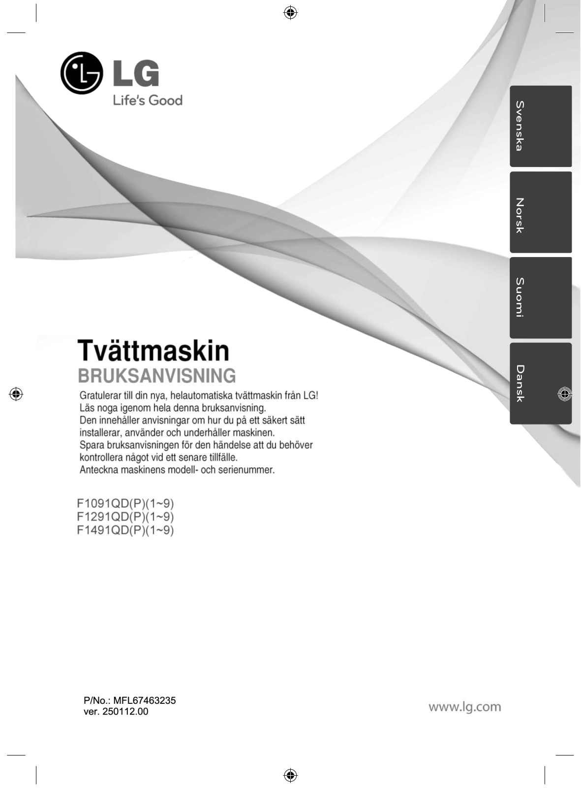 Lg F1491QD, F1091QD User Manual