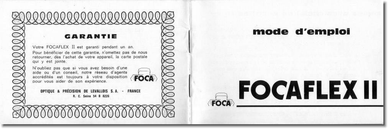 FOCA Focaflex II Instruction Manual