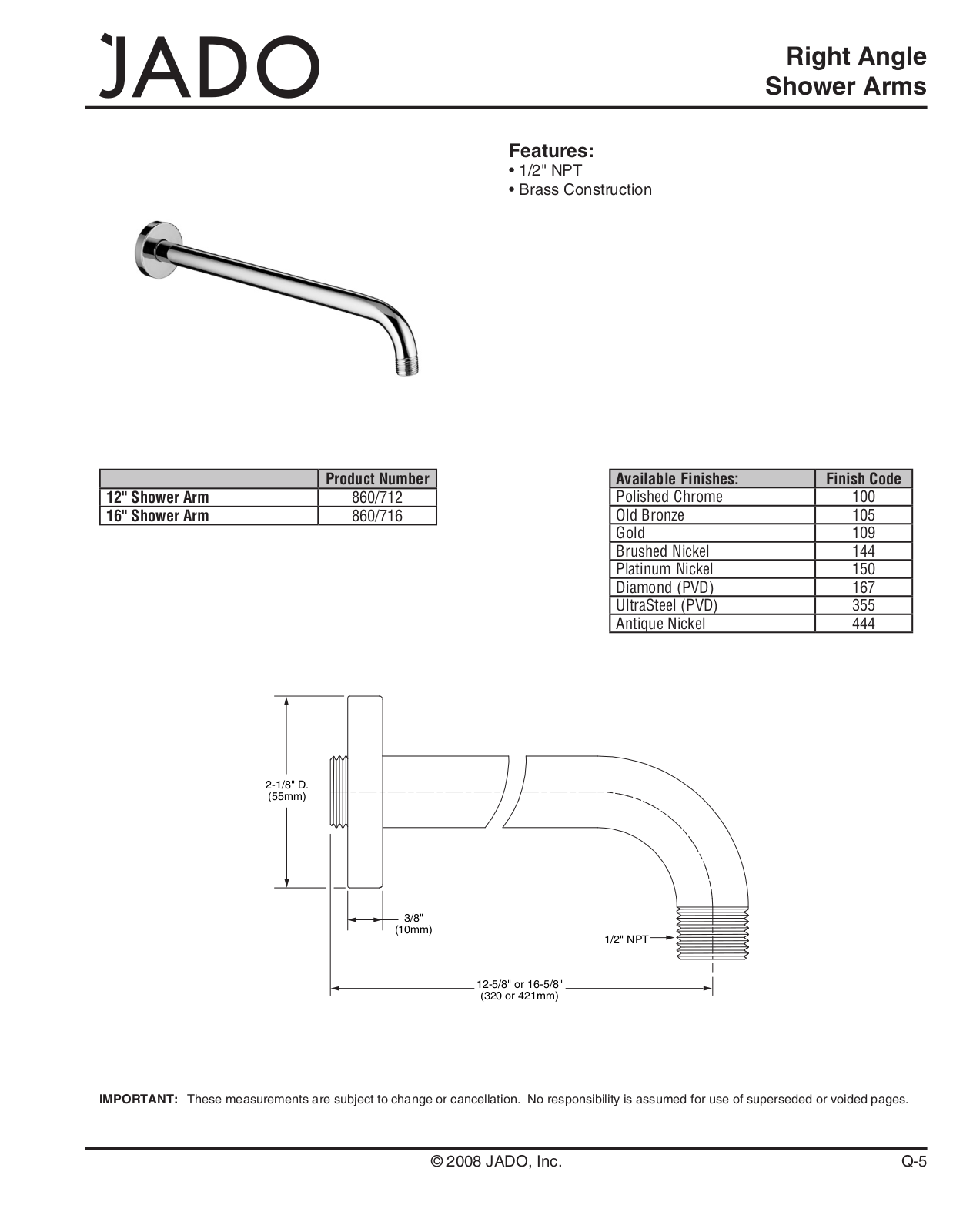 Jado JAD2310 Specifications - ManualMachine.com
