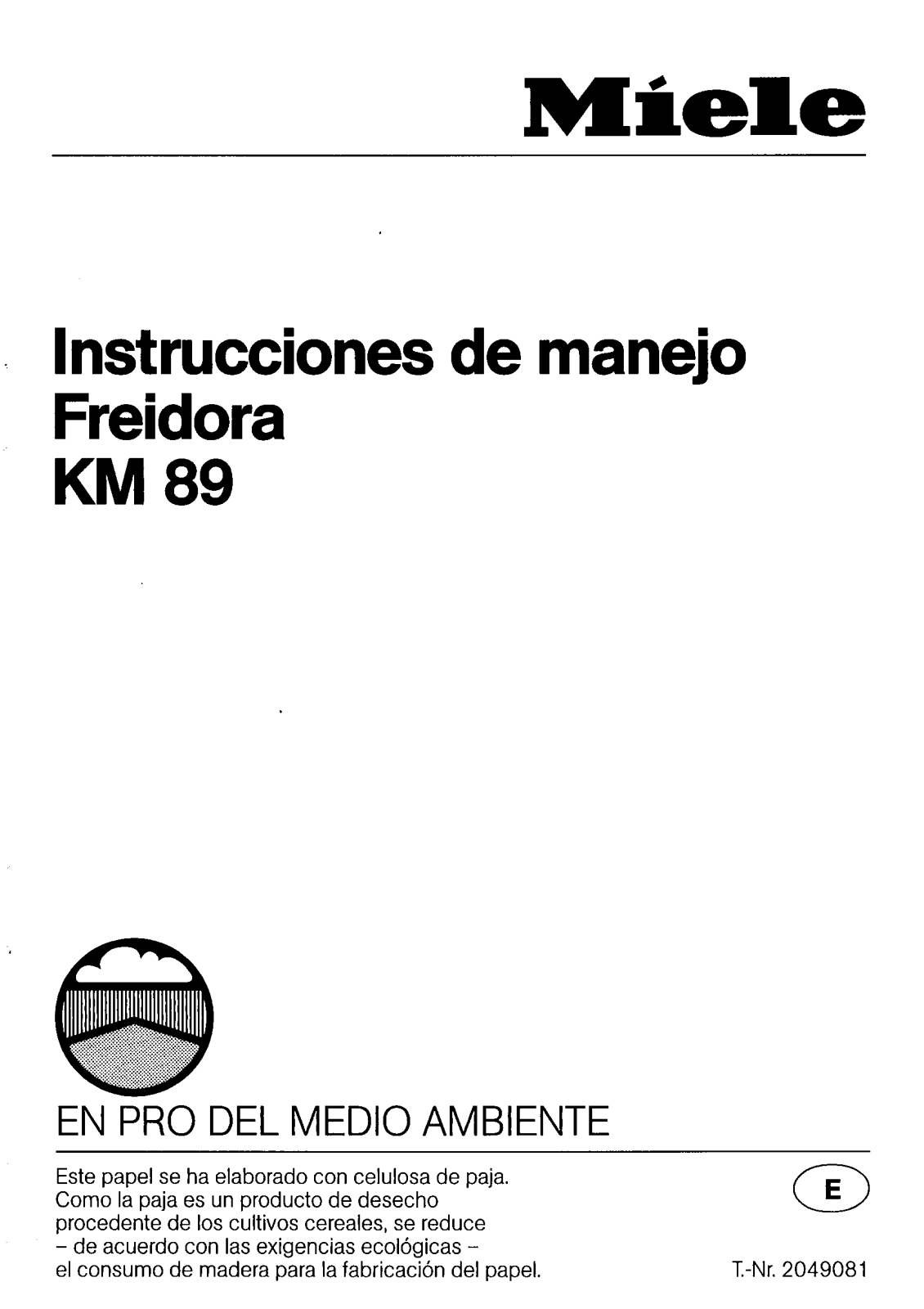 Miele KM 89 User manual