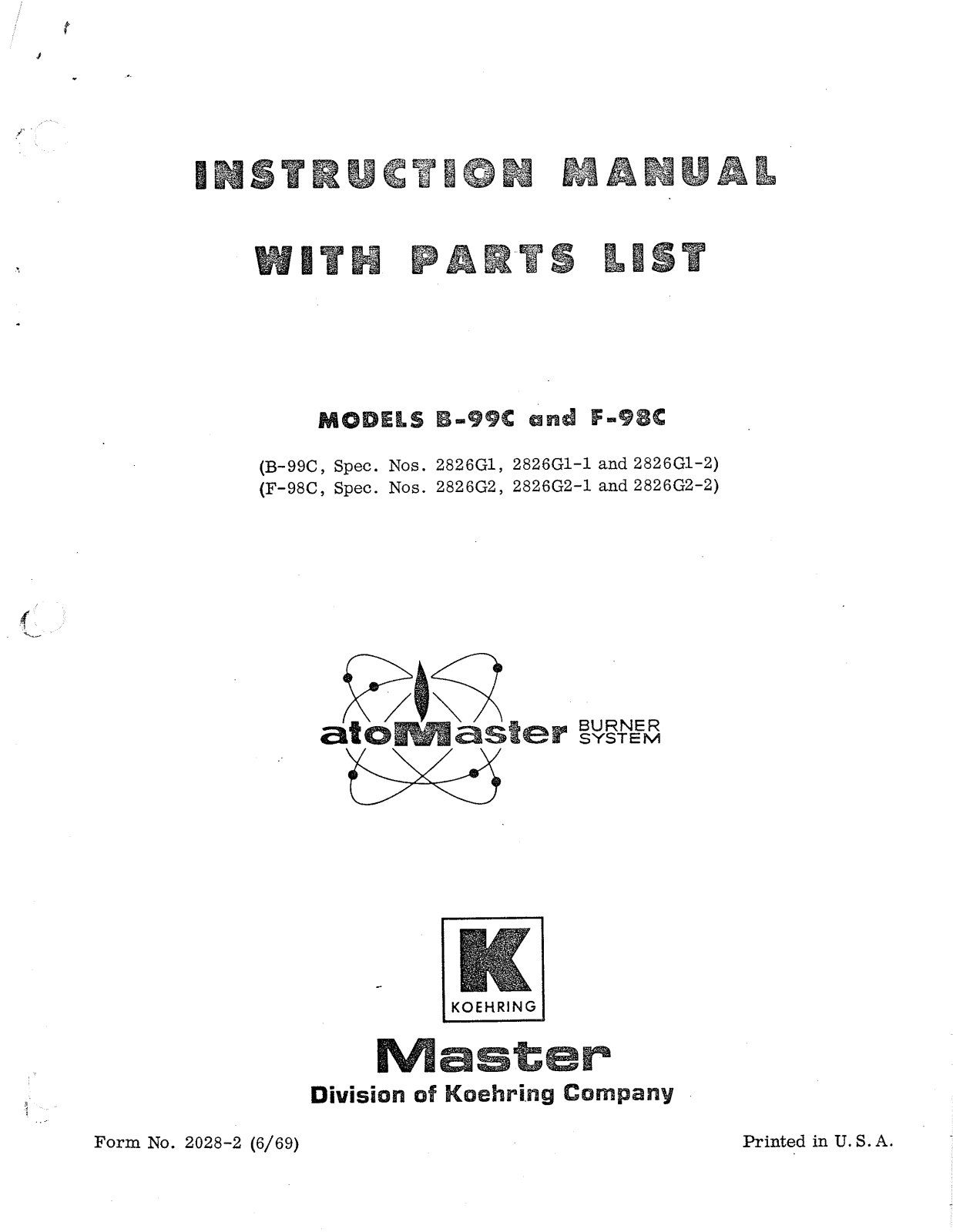 Desa Tech F98C Owner's Manual