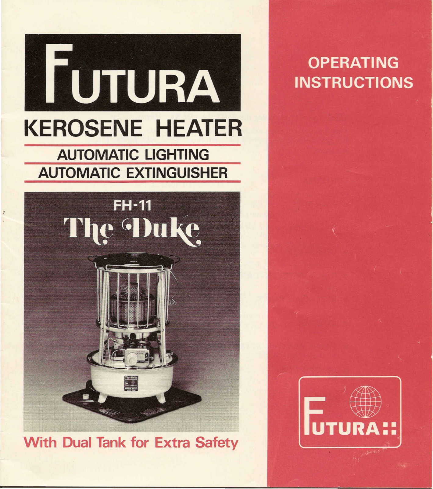 Futura Duke FH-11 Operating Instructions Manual