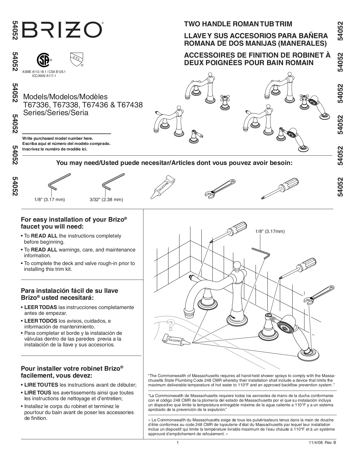 Factory Direct Hardware T67438 User Manual