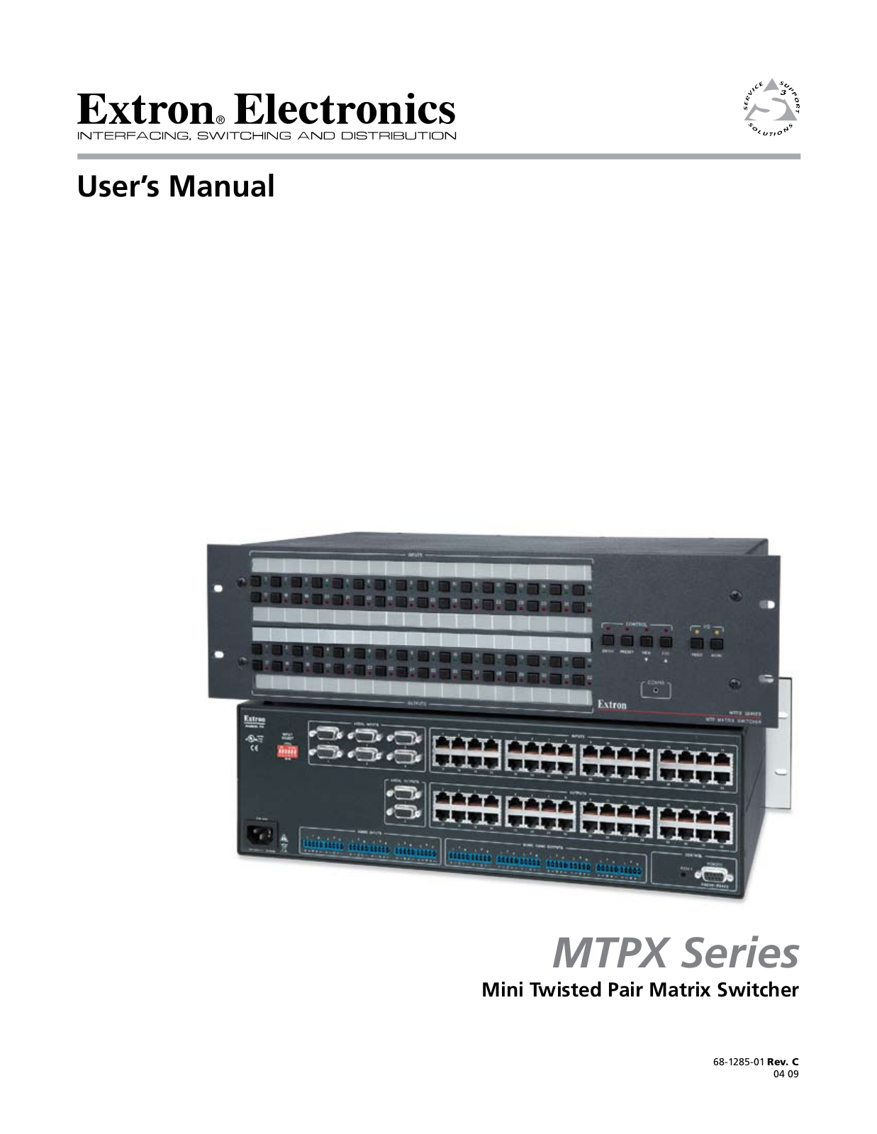 Extron Electronics MTPX User Manual