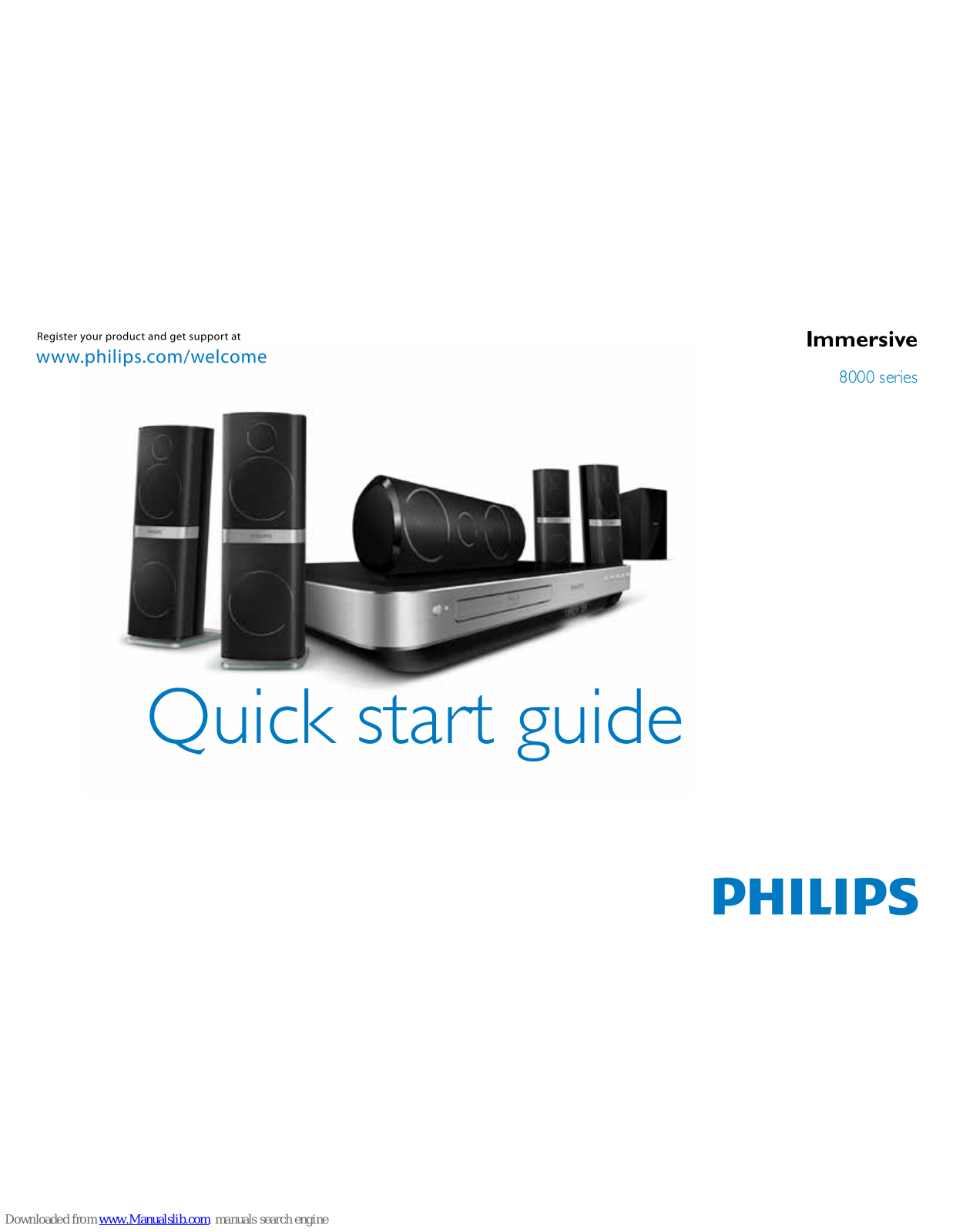 Philips HTS8562/98 Quick Start Manual