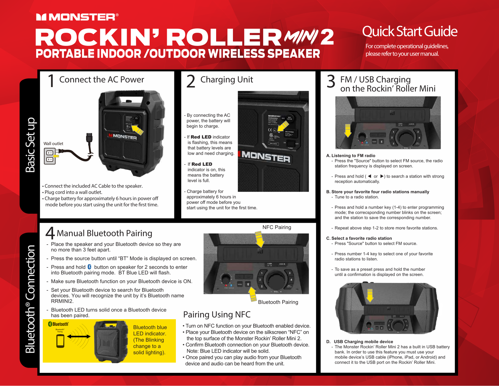 Monster Rockin’ Roller Mini 2 User Manual