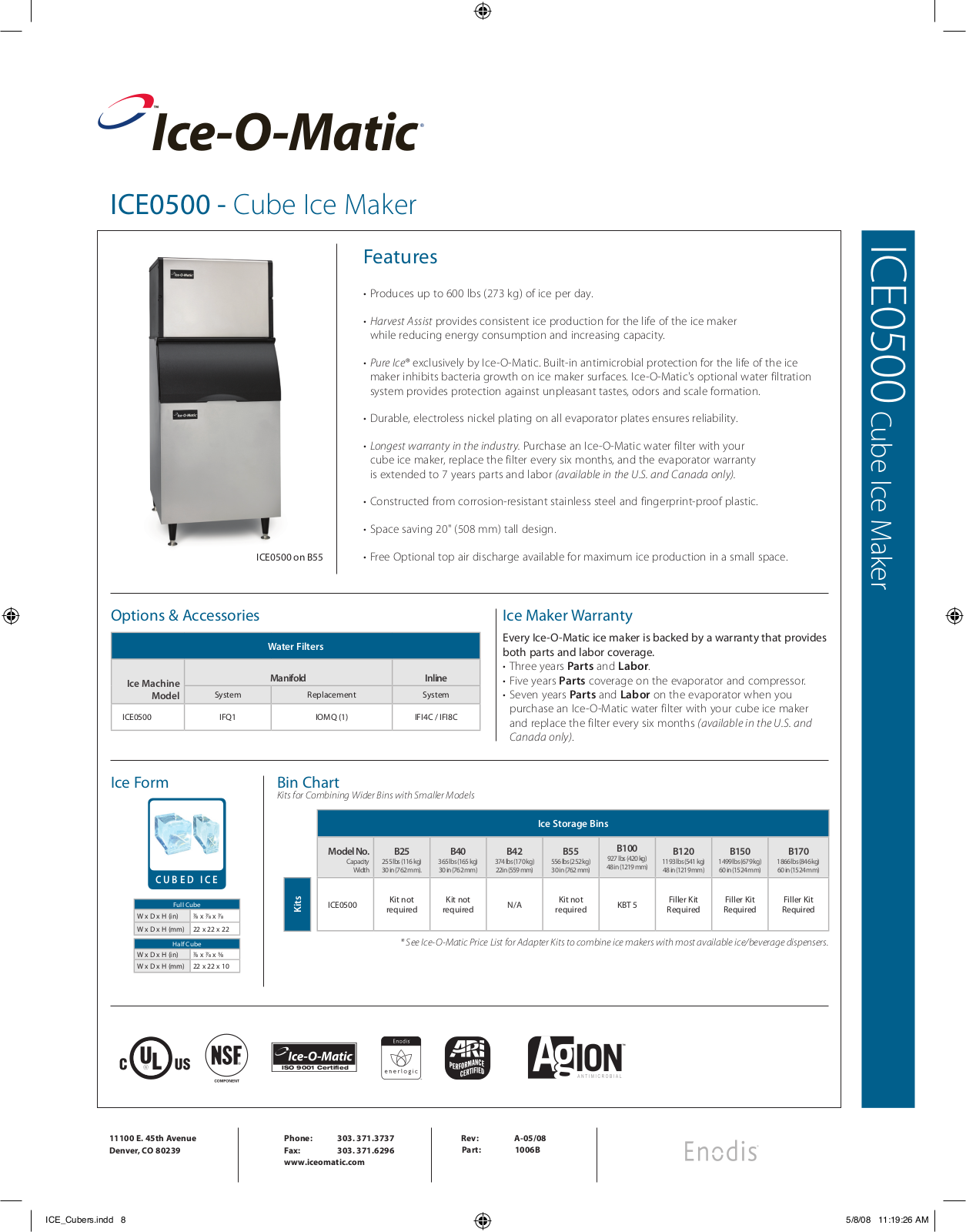 Ice-O-Matic ICE0500 User Manual