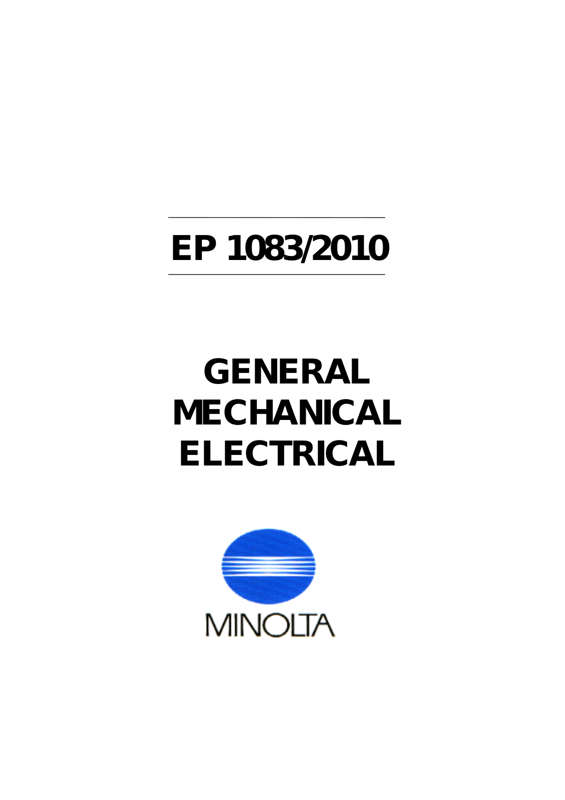 KONICA MINOLTA EP 2010 20040 Diagram