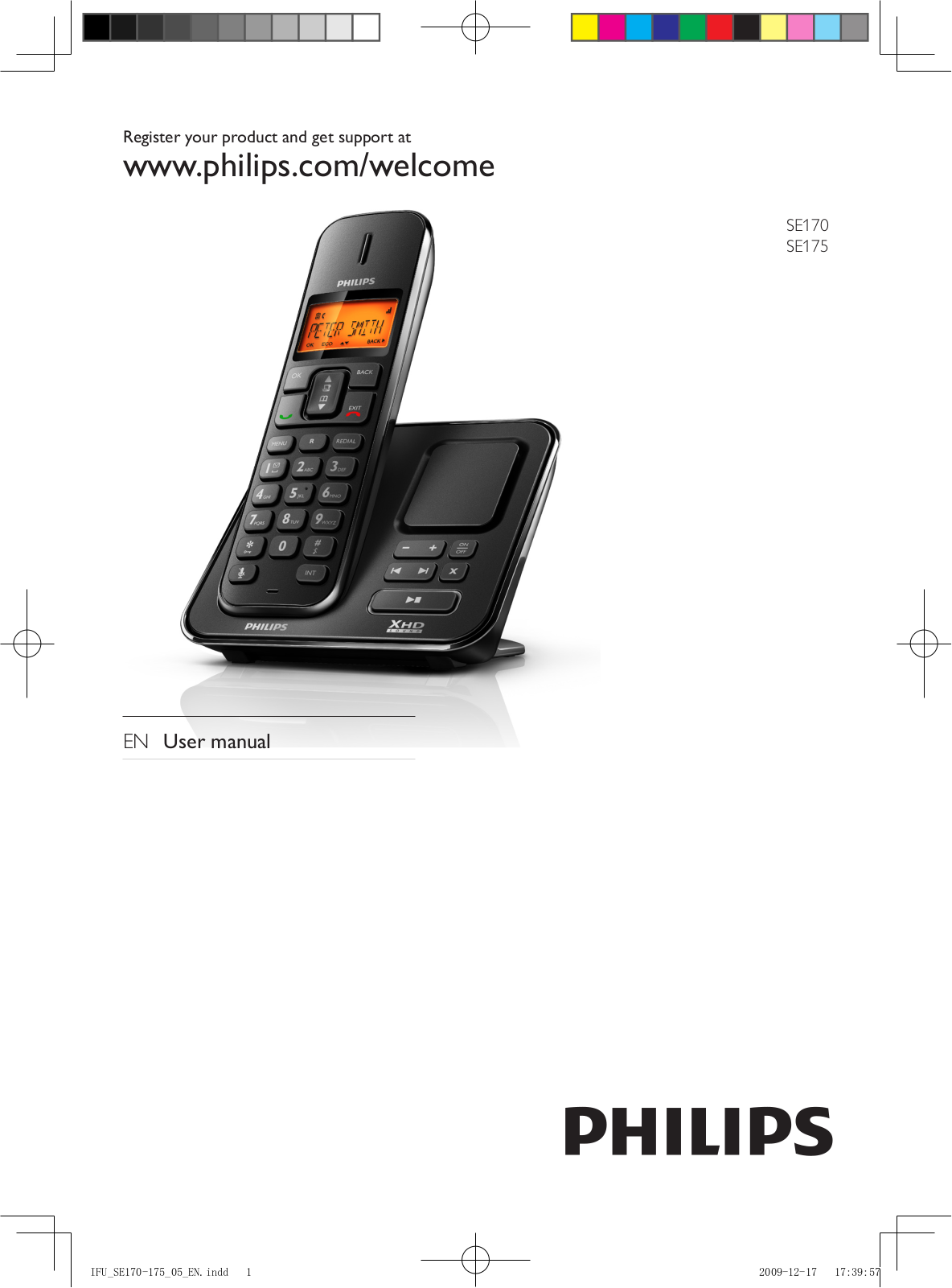 Philips SE170, SE175 User Manual