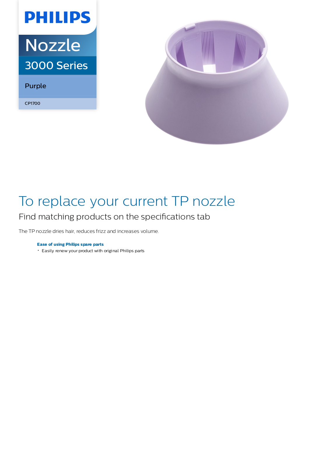 Philips CP1700/01 leaflet - ManualMachine.com