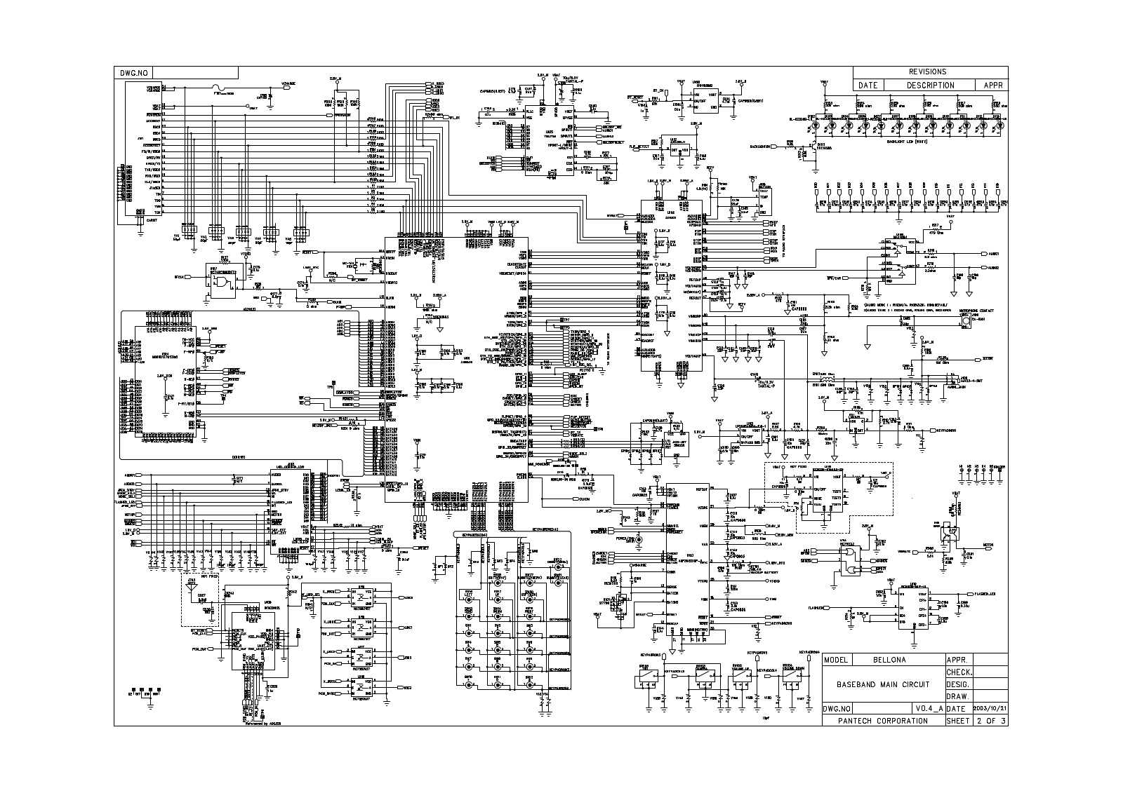 Pantech G800 Schematics