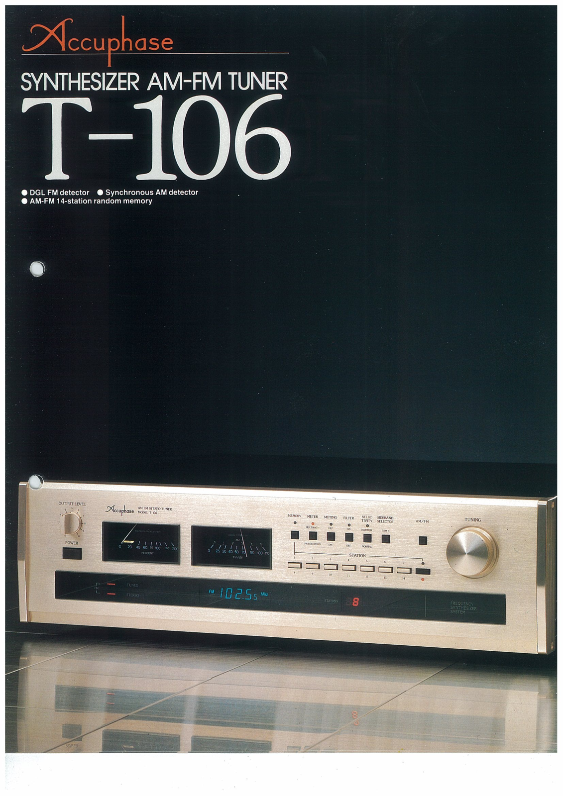 Accuphase T-106 Owners manual