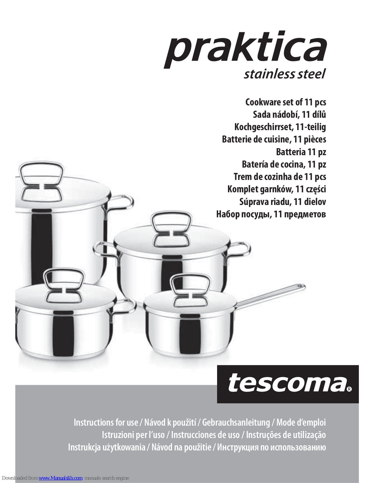 Tescoma PRAKTICA Instructions For Use Manual