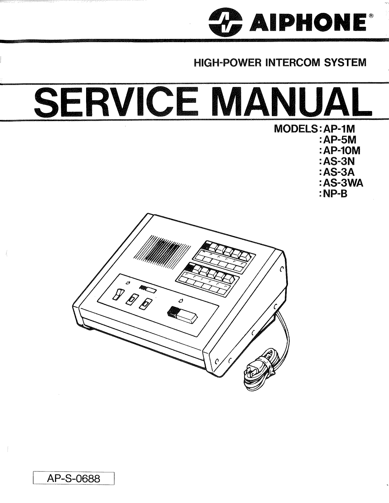 Aiphone AP-M Operation Manual