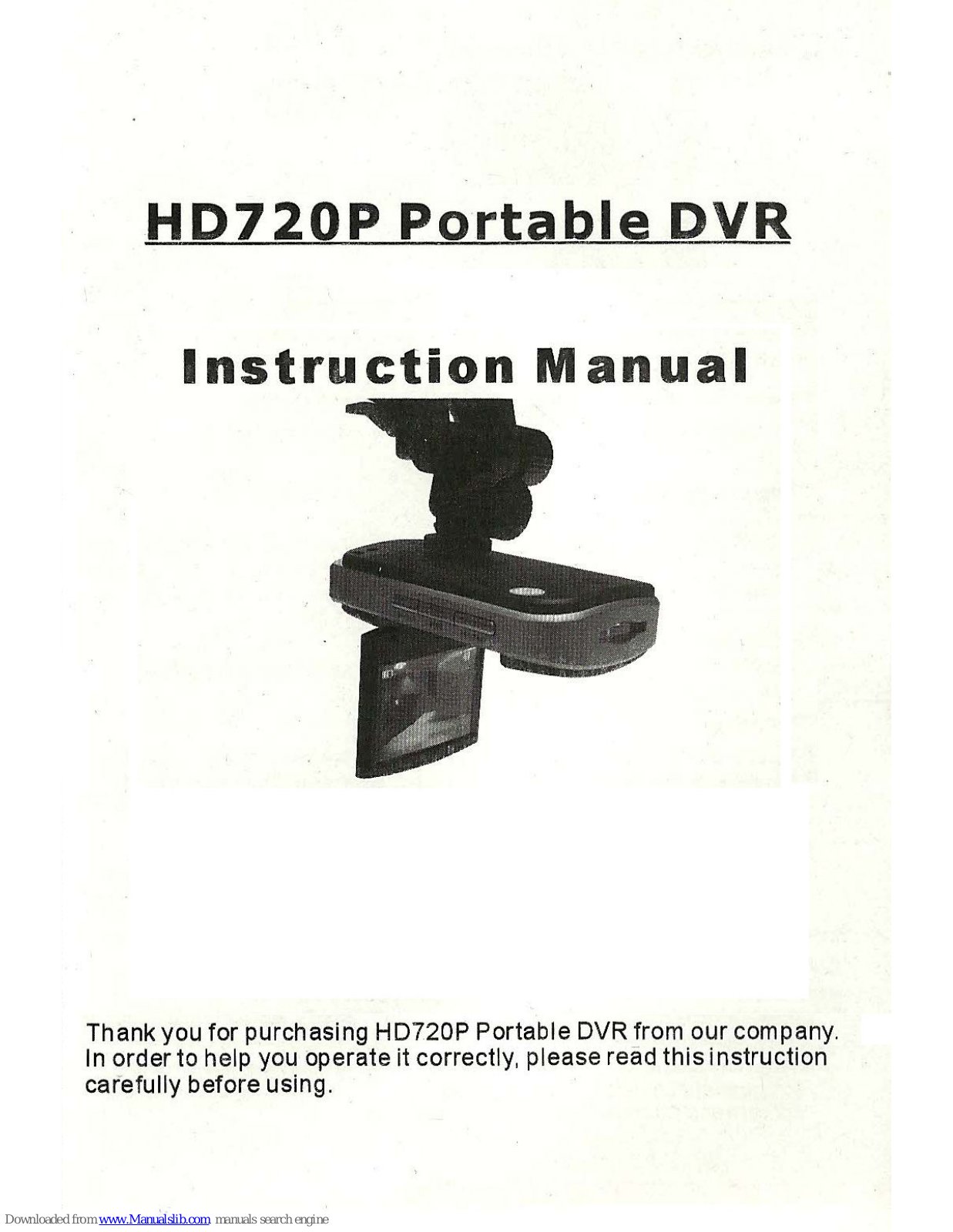 Falcon CARCAM 4 Instruction Manual