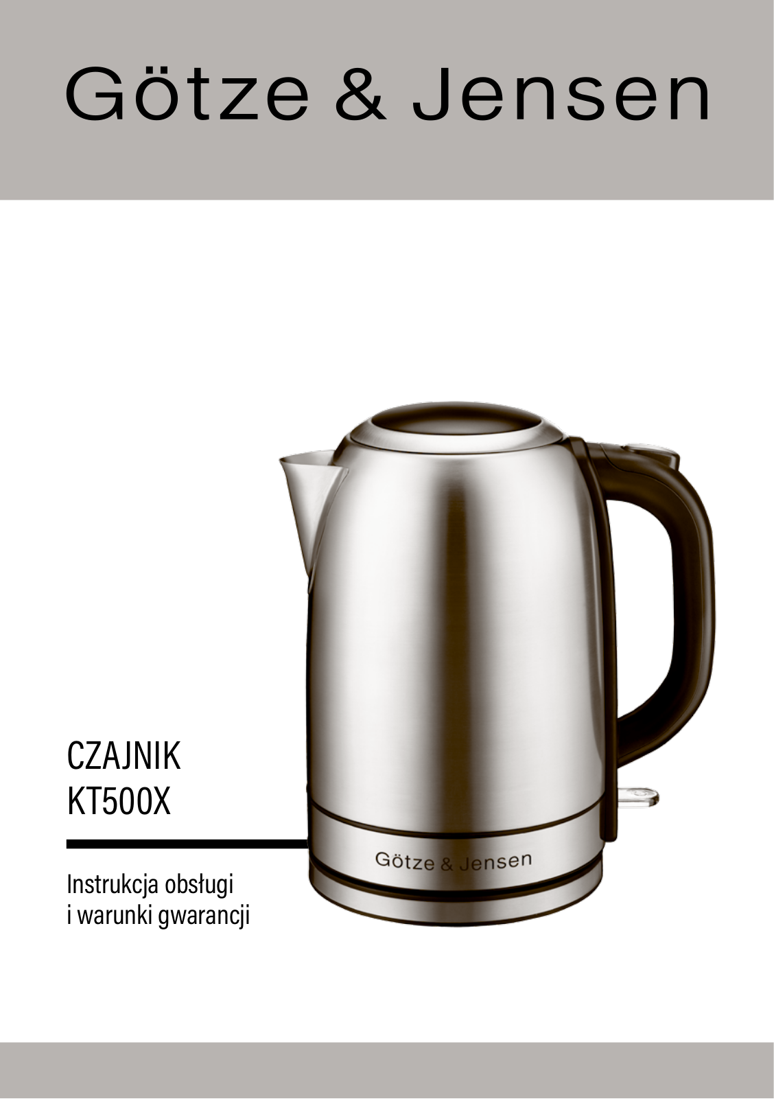 GOTZE & JENSEN KT500X User guide - ManualMachine.com
