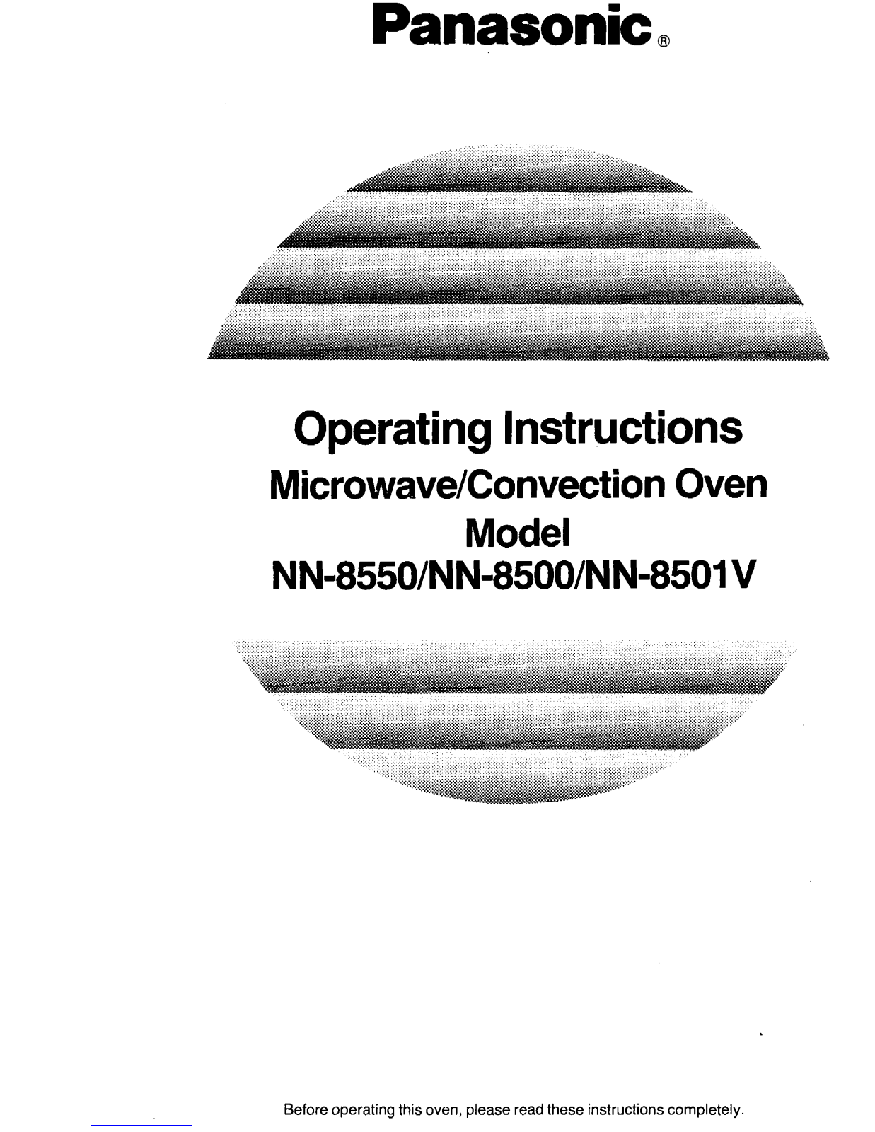 Panasonic nn-8501 Operation Manual