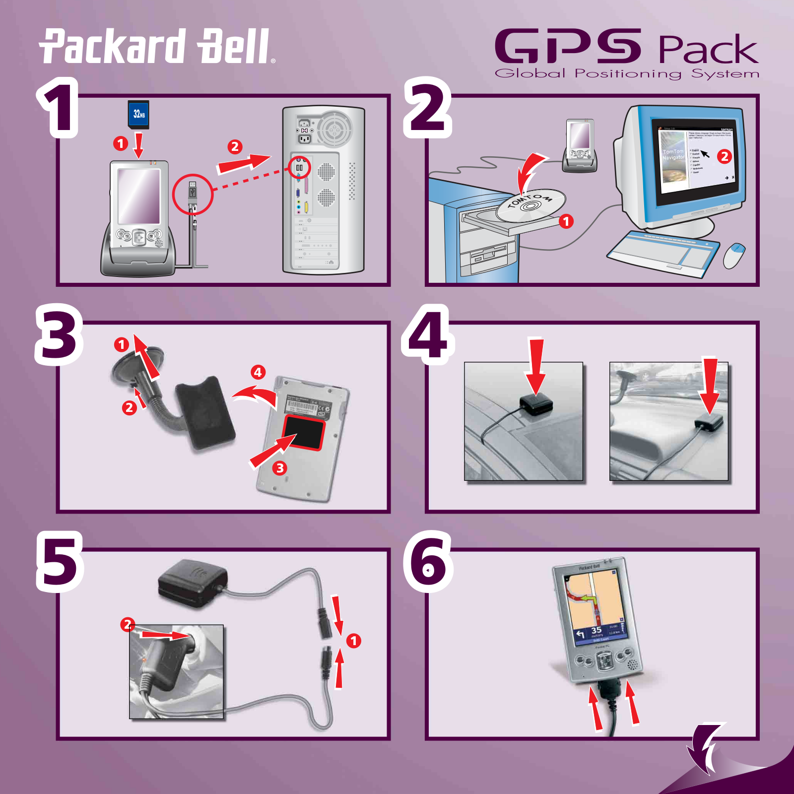 Packard bell GPS pack INSTALLATION GUIDE