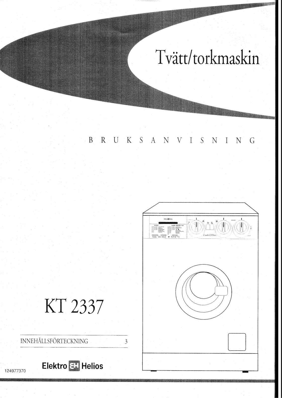 Elektro helios KT2337 User Manual