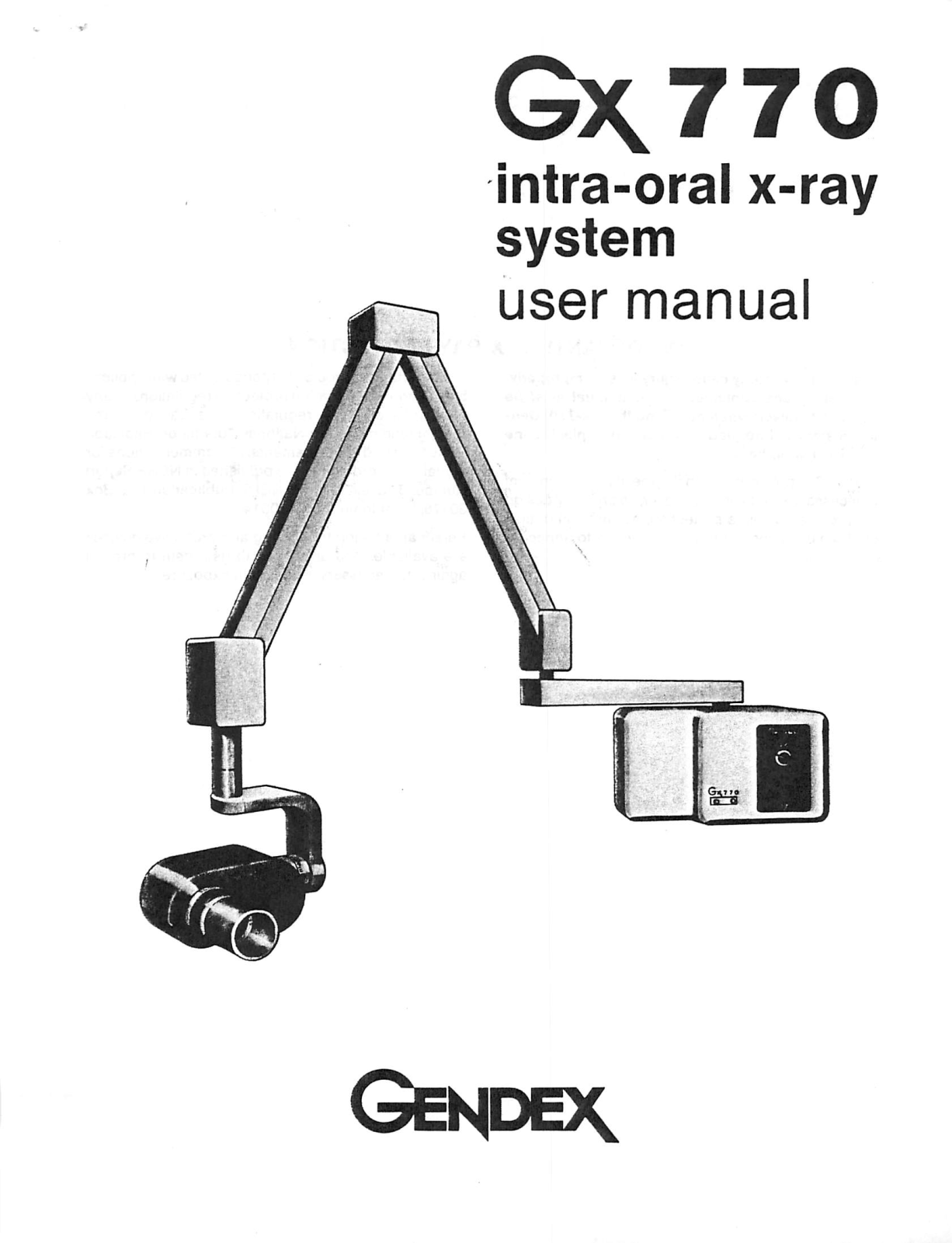 Gendex GX-770 User Manual