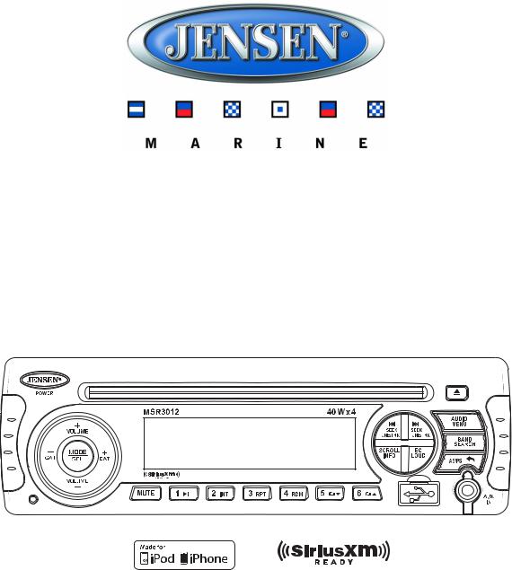 Jensen MSR3012 User Manual