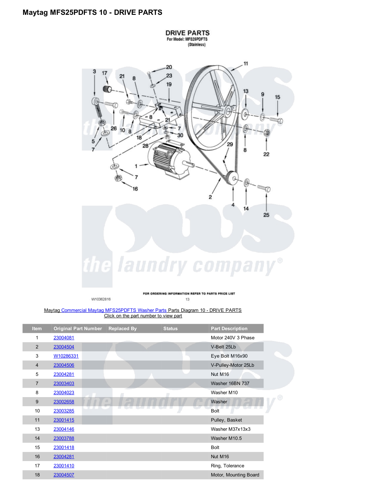 Maytag MFS25PDFTS Parts Diagram