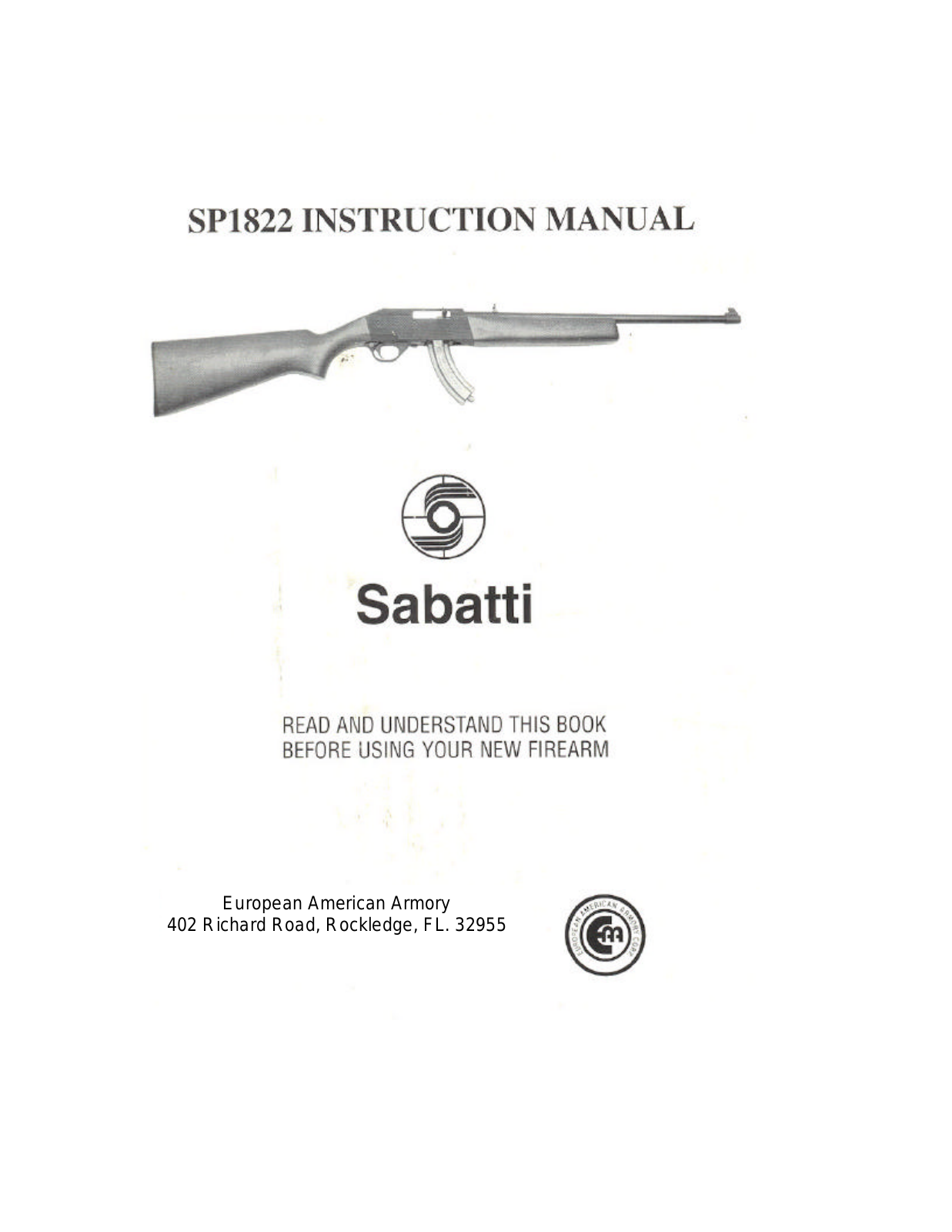 EAA SP1822 Instruction Manual