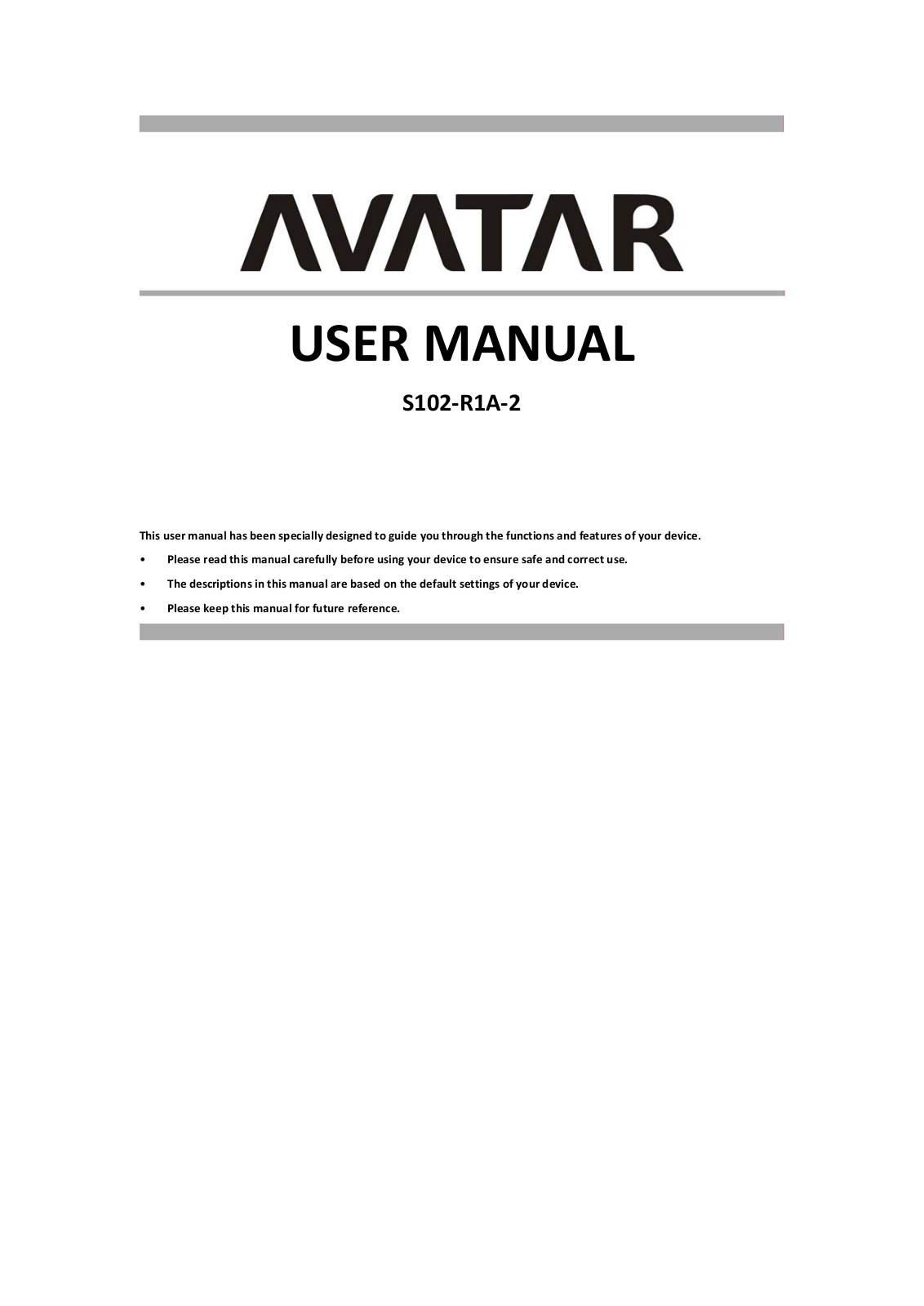 Haier S102 R1A 2 User Manual