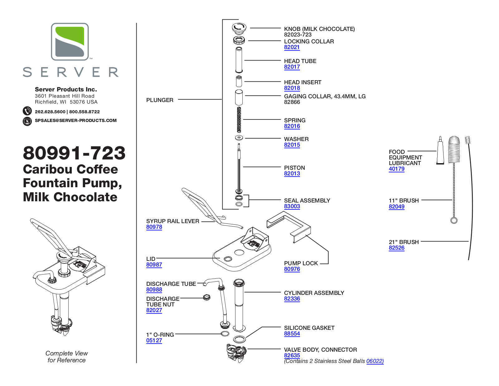 Server 80991-723 Parts Manual