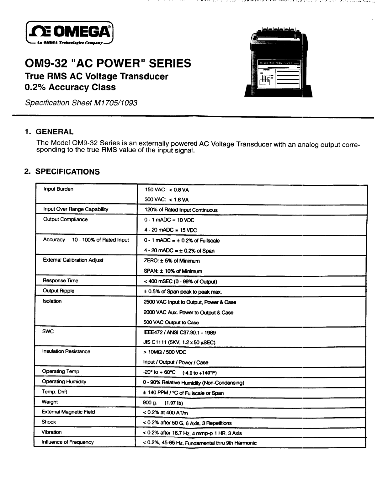 Omega Products OM9-32 User Manual - ManualMachine.com
