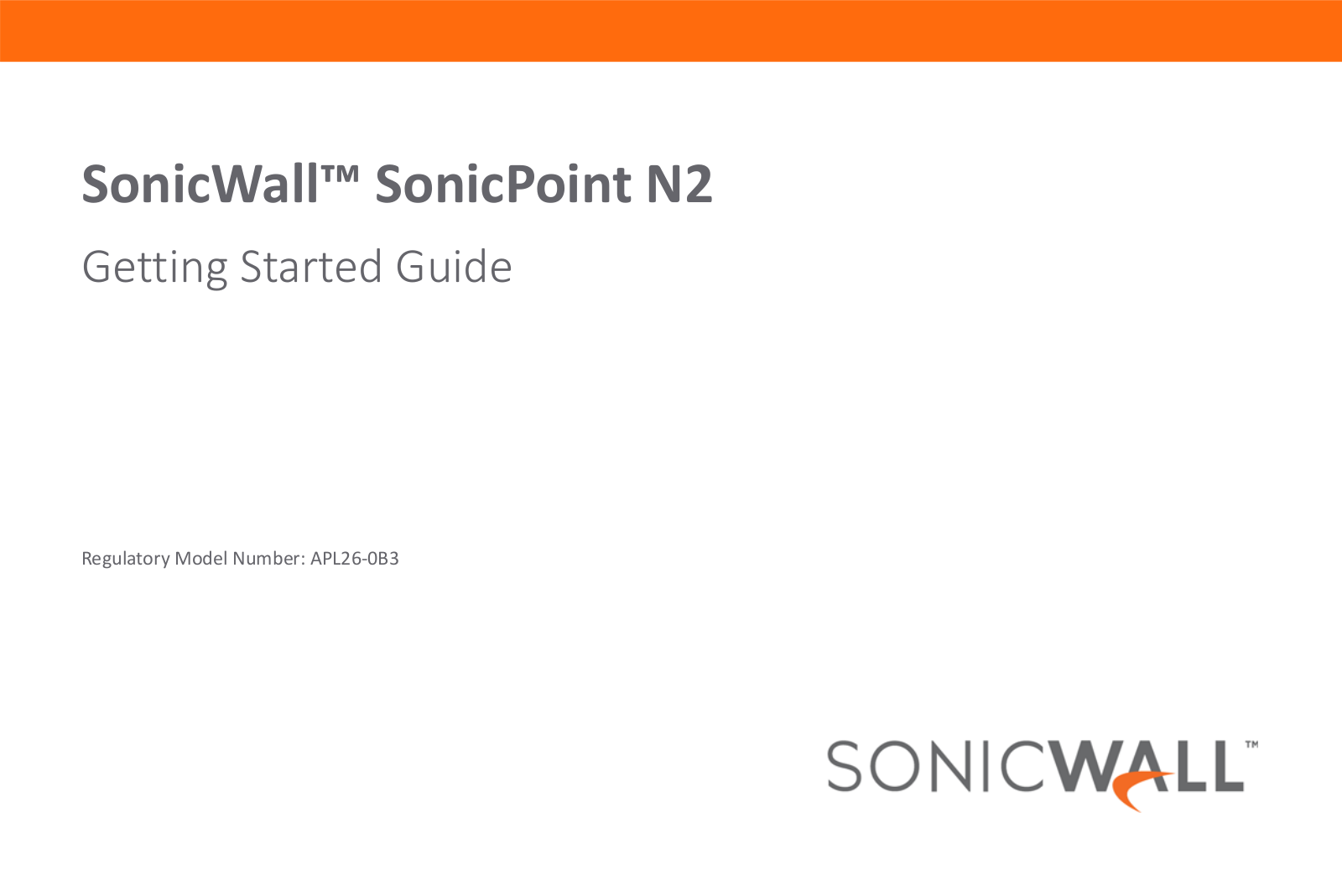 Sonicwall Sonicpoint N2 User Manual