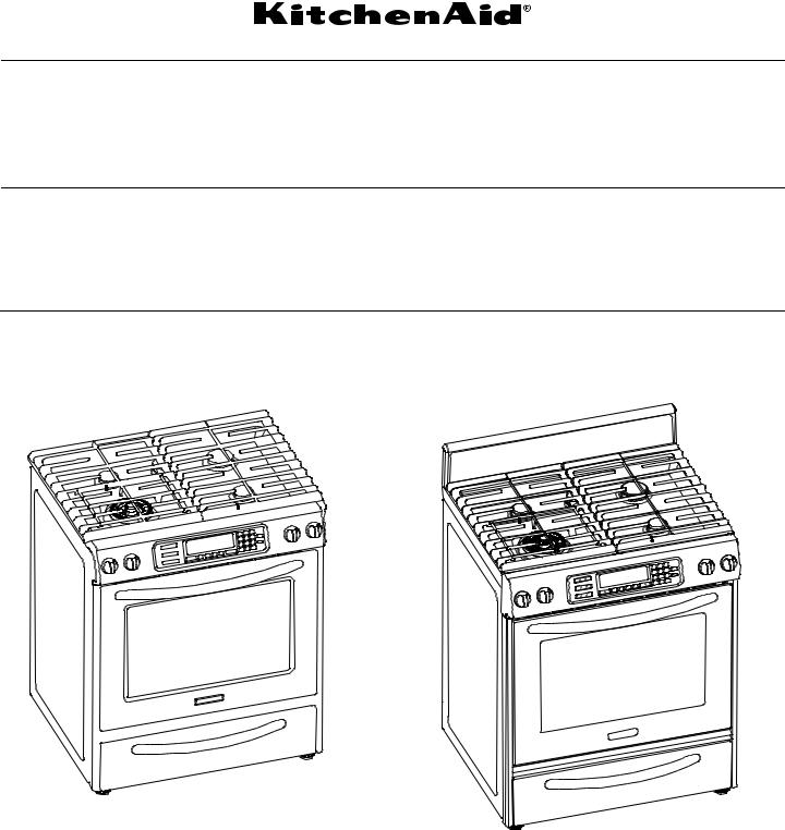 KitchenAid KGRS807SBL Installation Guide