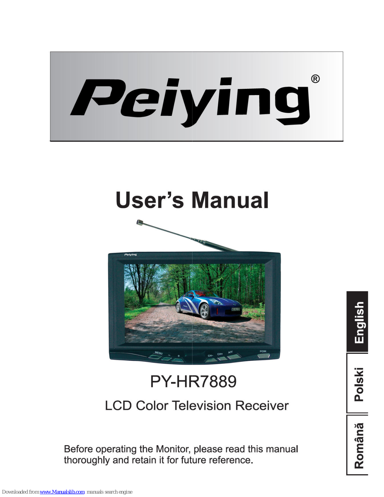 Peiying PY-HR7889 User Manual