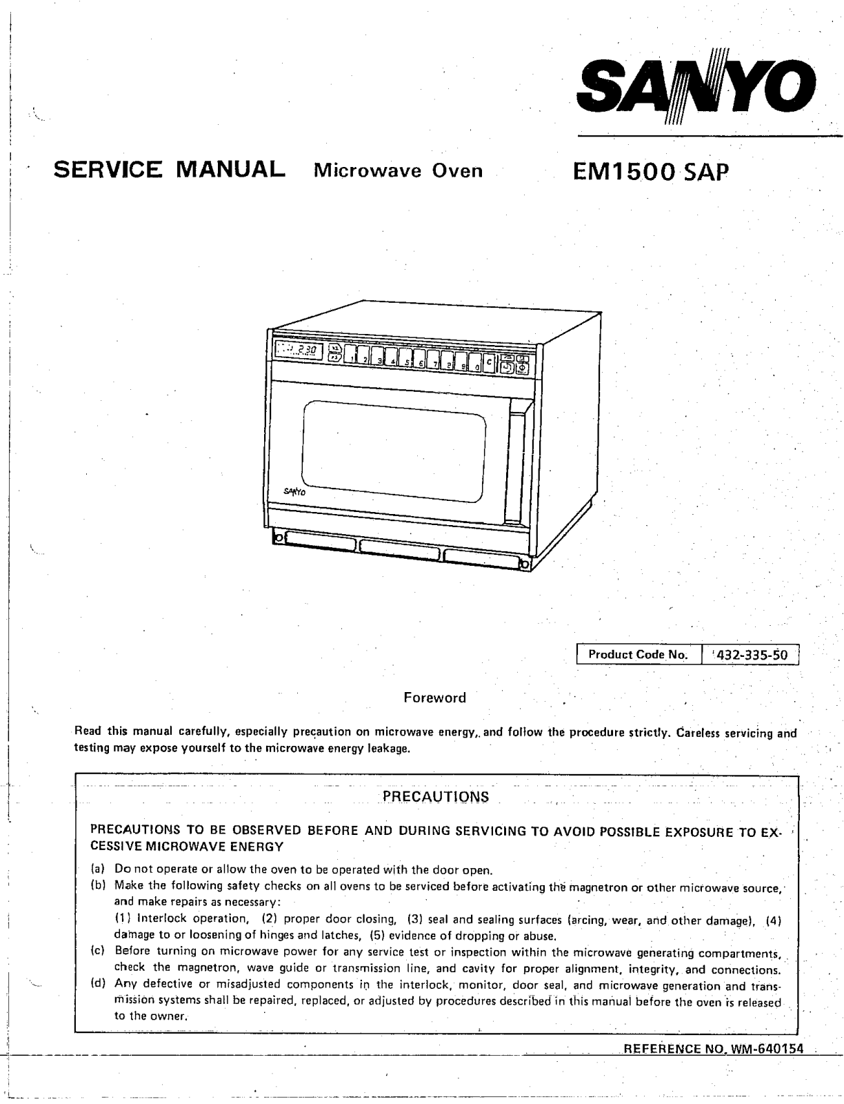 Sanyo EM500SAP Schematic