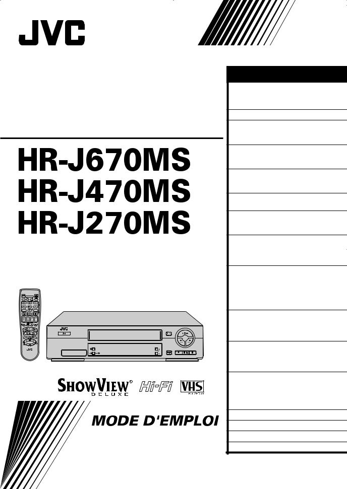 JVC HR-J470MS, HR-J670MS, HR-J270MS User Manual